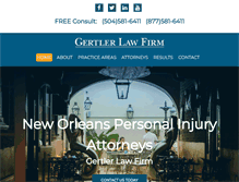 Tablet Screenshot of gertler-law-firm.com